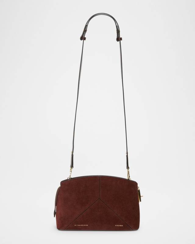 Victoria Suede Crossbody Bag